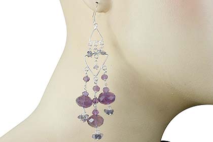 SKU 13941 unique Amethyst earrings Jewelry