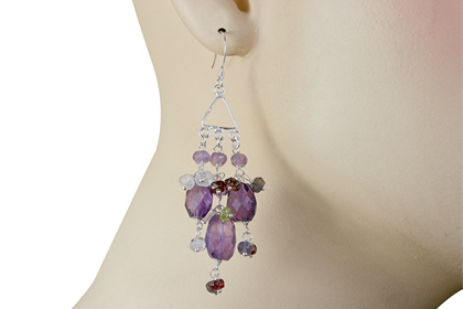 SKU 13943 unique Amethyst earrings Jewelry