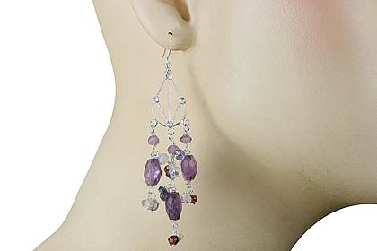 SKU 13944 unique Amethyst earrings Jewelry