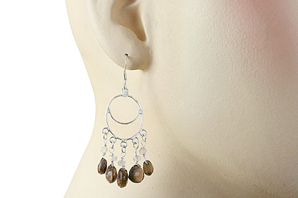 SKU 13955 unique Smoky Quartz earrings Jewelry