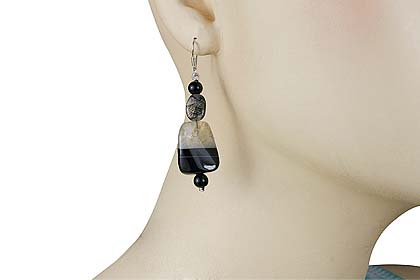 SKU 14710 unique Onyx earrings Jewelry