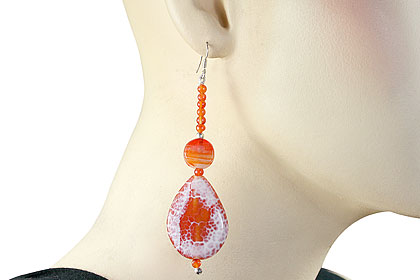SKU 14820 unique Agate earrings Jewelry