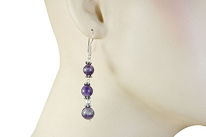 SKU 14830 unique Amethyst earrings Jewelry