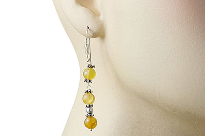 SKU 14929 unique Chalcedony earrings Jewelry