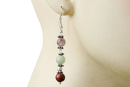 SKU 14932 unique Multi-stone earrings Jewelry