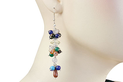 SKU 14944 unique Multi-stone earrings Jewelry