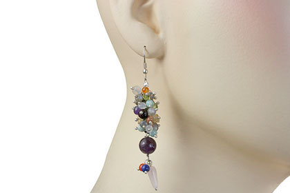 SKU 14950 unique Multi-stone earrings Jewelry