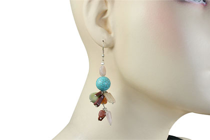 SKU 14960 unique Multi-stone earrings Jewelry