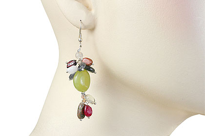 SKU 14989 unique Multi-stone earrings Jewelry