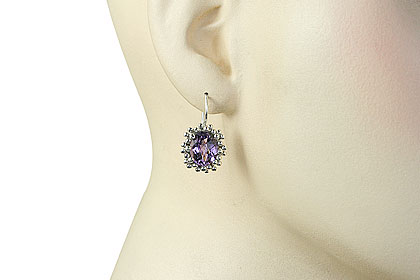 SKU 15142 unique Amethyst earrings Jewelry