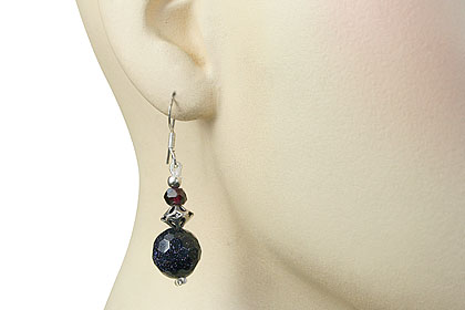 SKU 15203 unique Goldstone earrings Jewelry
