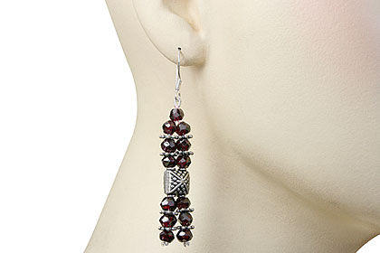 SKU 15209 unique Garnet earrings Jewelry