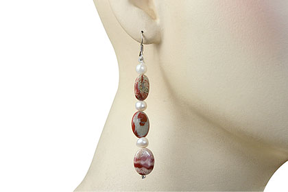 SKU 15210 unique Jasper earrings Jewelry