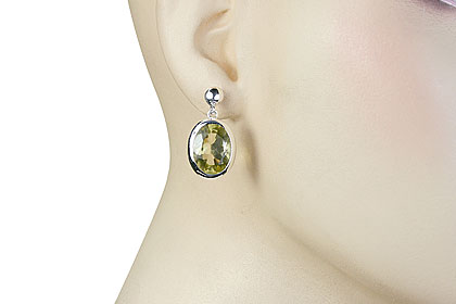 SKU 15431 unique Lemon Quartz earrings Jewelry