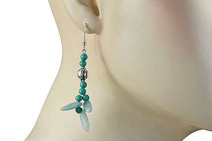SKU 15589 unique Turquoise earrings Jewelry