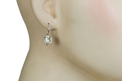 SKU 16138 unique Green amethyst earrings Jewelry