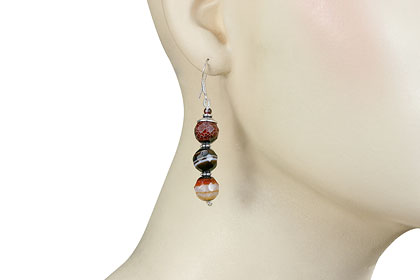 SKU 16176 unique Jasper earrings Jewelry
