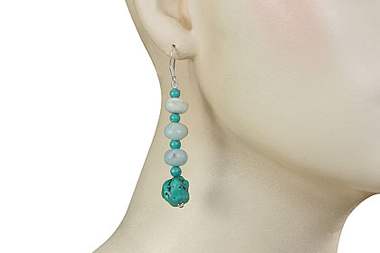 SKU 16268 unique Turquoise earrings Jewelry