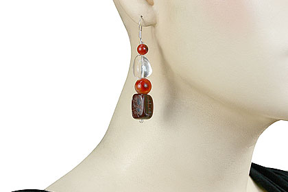 SKU 16270 unique Carnelian earrings Jewelry