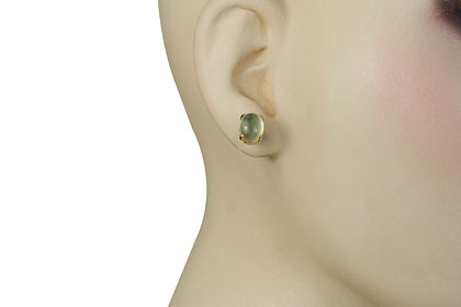 SKU 16442 unique Prehnite earrings Jewelry