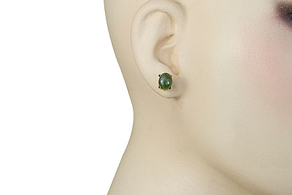 SKU 16446 unique Moss Agate earrings Jewelry