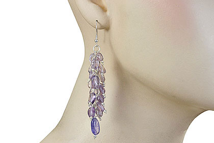 SKU 16515 unique Amethyst earrings Jewelry