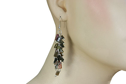 SKU 16527 unique Multi-stone earrings Jewelry