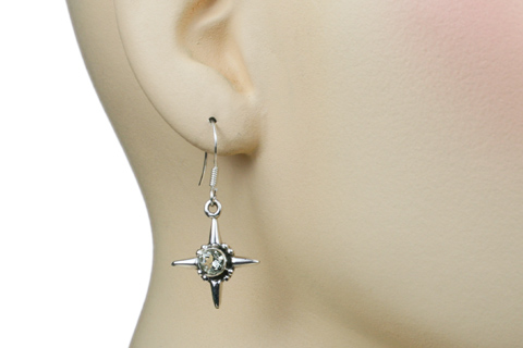 SKU 9324 unique Green amethyst earrings Jewelry