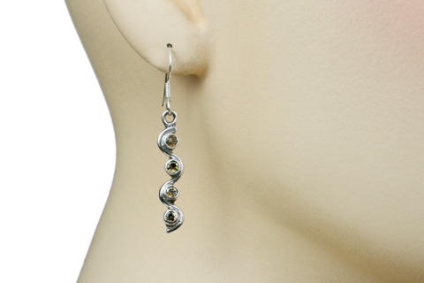 SKU 9369 unique Citrine earrings Jewelry