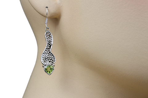 SKU 9375 unique Peridot earrings Jewelry