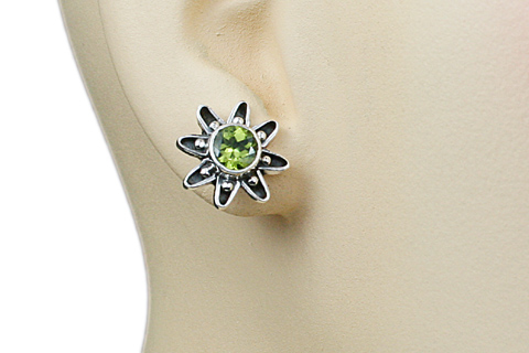SKU 9379 unique Peridot earrings Jewelry