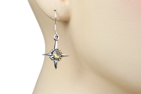 SKU 9380 unique Citrine earrings Jewelry