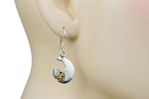 SKU 9390 unique Citrine earrings Jewelry