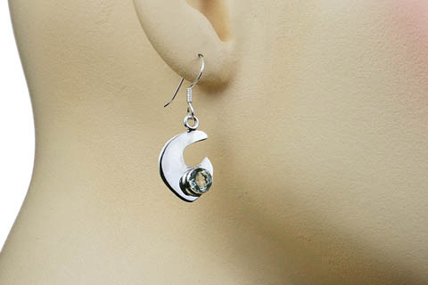 SKU 9392 unique Green amethyst earrings Jewelry