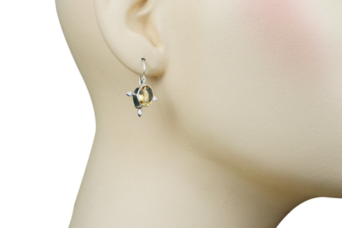 SKU 9395 unique Citrine earrings Jewelry