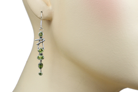 SKU 9420 unique Peridot earrings Jewelry