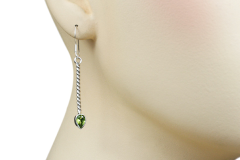 SKU 9422 unique Peridot earrings Jewelry