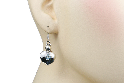 SKU 9429 unique Blue Topaz earrings Jewelry