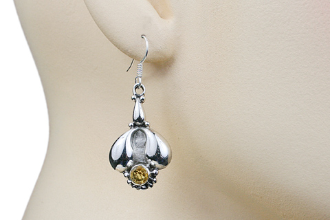 SKU 9432 unique Citrine earrings Jewelry