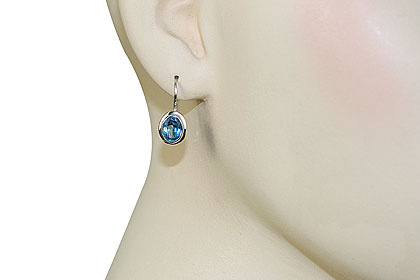 SKU 9443 unique Blue Topaz earrings Jewelry