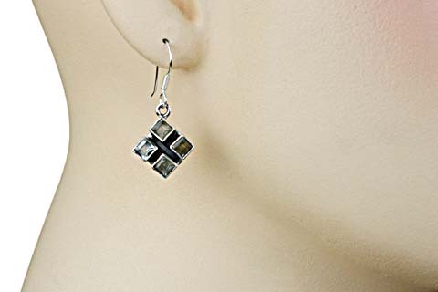 SKU 9484 unique Green amethyst earrings Jewelry