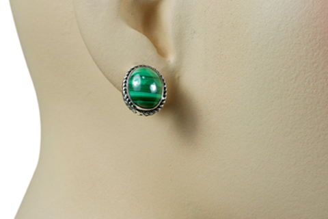 SKU 9498 unique Malachite earrings Jewelry