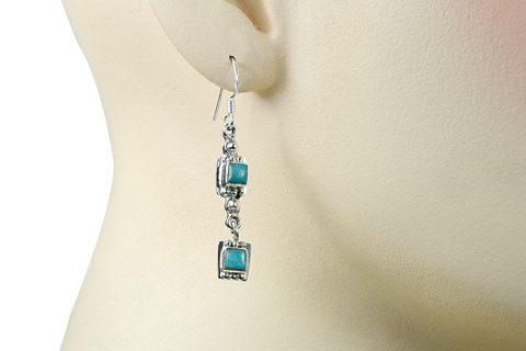 SKU 9558 unique Turquoise earrings Jewelry