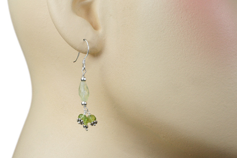SKU 9570 unique Peridot earrings Jewelry