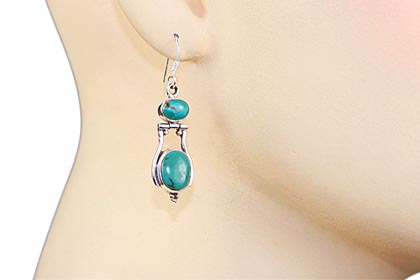 SKU 9637 unique Turquoise earrings Jewelry