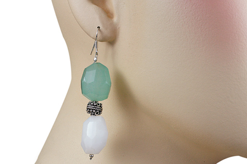 SKU 9724 unique Chalcedony earrings Jewelry