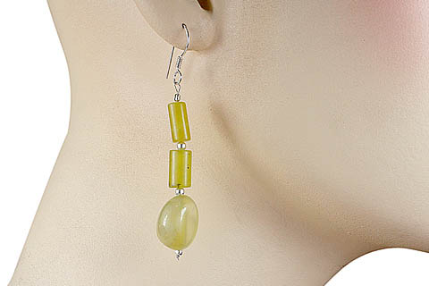 SKU 9739 unique Jade earrings Jewelry