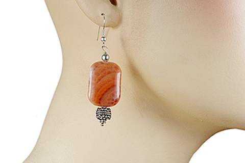 SKU 9755 unique Agate earrings Jewelry