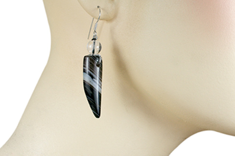 SKU 9760 unique Onyx earrings Jewelry