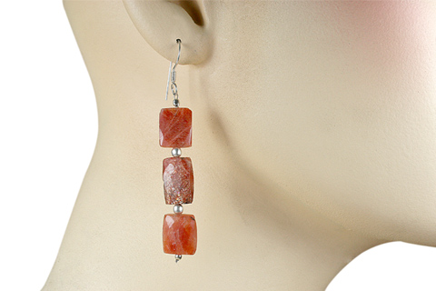 SKU 9769 unique Sunstone earrings Jewelry